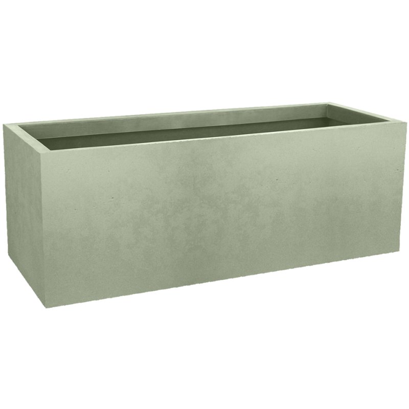Bac à plantes Poétic BAS, plastique aspect béton, 57 litres, 795×295×295 mm